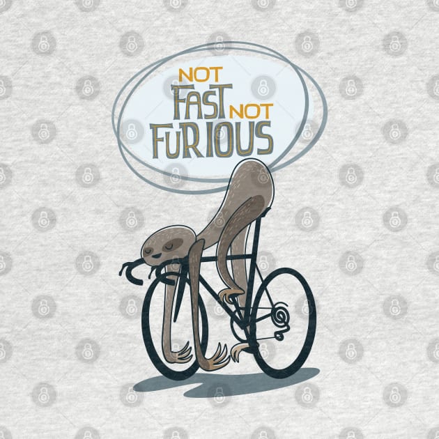 Funny cycling sloth by SFDesignstudio